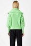 Women's Wide-Fit Turn-Down Collar Zippered Knitwear Cardigan Long-Sleeved Top Clothing Offering Comfortable and Stylish Look - 5