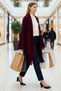Women's Relaxed Fit Stylish Knitwear Cardigan Gold Detailed Tassel Design Long Sleeve Jacket Collar Comfortable - 4