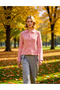 Women's Lace-Like Knit Hole Boucle Yarn Knitwear Cardigan Casual Elegance and Offering Long Sleeve Top Wear