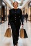 Women's Crew Neck Corded Fabric Knitwear Cardigan Buttoned Design Long Sleeve Comfortable Fit Casual Chic - 4