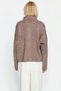 Women's Oversized Mold Polo Neck Low Arm Long Sleeve Boucle Knitwear Cardigan Comfortable and Stylish Look - 6