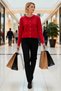 Women's Soft Textured Heart Pattern Embroidered Knit Cardigan Casual Elegance and Offering Design - 4