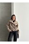 Women's Premium Mock Neck Cashmere Short Jacket - 3