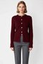 Women's Button Detailed Soft Textured Corded Fabric Knitted Slit Detailed Sweater Cardigan Comfortable and Stylish - 5