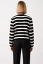 Women's Striped Crew Neck Buttoned Knit Cardigan Comfortable Regular Fit a Special Addition to Your Everyday Style - 6
