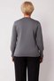 Women's V-Neck Button Detail Striped Long Sleeve Regular Cut Knitwear Cardigan Casual Clothing Style - 6