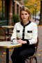 Women's Cropped Beard-Like Yarn Detailed Jacket-Looking Knitwear Cardigan Modern and Comfortable Style Stylish - 3