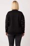 Women's Pearl-Embellished Zippered Knitwear Jacket-Look Cardigan, Stylish and Comfortable, Complement to Everyday Outfits - 6