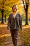 Women's Oversized V-Neck Low Arm Straight Pattern Knitwear Cardigan Alpaca Blended Long Sleeve Comfortable Cut