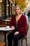 Women's V-Neck Tie Detail Balloon Sleeve Knitwear Cardigan Design That Offers Everyday Elegance and Comfort Stylish - 3