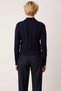 Women's Hair Braided Soft Textured Polo Neck Low Armhole Relaxed Fit Knitwear Cardigan Everyday Elegance and Comfort - 6