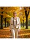 Women's Comfortable Two-Piece Knitwear Suit Low Sleeves Crew Neck Blouse and Open Cardigan Set Stylish