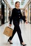 Women's Basic Jacket Look Corded Fabric Knitwear Cardigan Cropped Cut Long Sleeve Crew Neck Casual Chic - 4