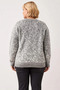 Women's Soft Textured Cardigan with Knitted Pattern, Button Detailing, and a Jacket-Like Look with a Crew Neck - 6