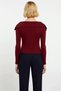 Women's Turn-Down Collar Corded Fabric Knitwear Cardigan Long Sleeve Crop Cut Casual and Stylish Must-Have of Combinations - 6