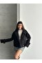 Women's Premium Mock Neck Cashmere Short Jacket - 3