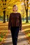 Women's Crew Neck Sweater with Flared Hem and Buttoned Knit Cardigan Long Sleeve Relaxed Fit for Your Everyday Style