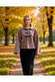 Women's Polo Neck Buckle Detail Low Armhole Soft Textured Knitwear Cardigan Jacket and Modern Comfort with Style