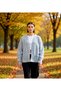 Women's Wide Fit Soft Textured Corded Fabric Knitwear Cardigan Pocket Detail Comfortable Stylish Daily Wear Sports
