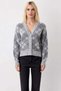 An Elegant Addition to Women's Wardrobe Soft Knitwear Argyle Pattern V-Neck Cardigan Comfortable Fit - 5