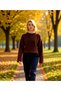 Women's Soft Textured Wide Fit Floral Embroidery Detailed Buttoned Long Sleeve Knitwear Cardigan Model