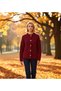 Women's Winter Stylish Thessaloniki Knit Buttoned Pocketed Long Sleeve Relaxed Fit Knitwear Cardigan Comfortable Style