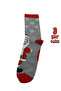 Men's christmas socks 3-piece set - colorful christmas patterned warm winter socks - 3