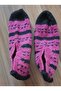 Women's Orlon Wool Yarn Handmade Knitted Patterned House Slippers Booties