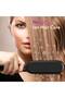 Hair Straightener Brush - Ionic Ceramic, Anti-Scald, 6 Heat Settings (Black) - 2