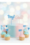 Gender Reveal Party Cake Topper-Boy or Girl Cupcake Picks Gender Reveal Party Cake Picks - 4