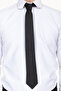 Thin Dobby Men's Tie Waiter Tie Workwear - 4