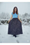 Winter Elastic Waist Combed Cotton Fabric Maxi Length A-Line Skirt, Prayer Skirt Available in Sizes