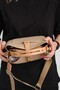 Medium Size Classic Sports Model 2 Strap Cream Tan Women's Shoulder Bag - 4