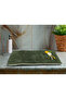 Soft Textured Cotton Towel with Floral Motifs and Cat Claw Embroidery |   50X90 cm - 3