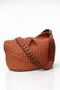 Women's Hand Knitted Straw Shoulder Bag Patterned - 4