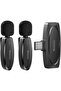Dual Wireless Lavalier Microphone for iPhone 16/15, Android & USB-C Laptops