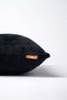 Woven Velvet Geometric Pattern Throw Pillow Cover-Black - 2