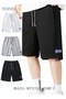 Men's Casual Drawstring Waist Swimming Trunks Beachwear Beach Pants Loose Five Point Pants Sports Ru