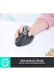 MX Vertical Wireless Mouse for Multiple Devices, Bluetooth or 2.4 GHz Wireless with Unifying USB Receiver, 4000 DPI Optical Tracking, Fast Charging Design with 4 Buttons, Black - 2