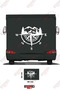 Camper Sticker Coating with Mountain and Compass Image