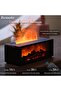 Flame Fireplace Diffuser, Aromatherapy Diffuser, Upgrade 7 Colours Flame Diffuser, - 6