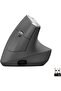 MX Vertical Wireless Mouse for Multiple Devices, Bluetooth or 2.4 GHz Wireless with Unifying USB Receiver, 4000 DPI Optical Tracking, Fast Charging Design with 4 Buttons, Black
