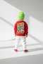Oversized Simit Yaka Speed Car Front/Rear Printed 3 Thread Ş Fleece-Lined Kids Sweatshirt - 2