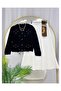 CORNFLOWER KNIT CARDIGAN FLARED SKIRT TWO-PIECE SET [cardigan one size, skirt sized]