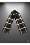 Striped Shoulder Wrap on Green Background Protects from Cold Domestic Production - 3
