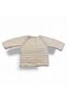 Hand Knitted Waterway Patterned Baby / Child Cardigan Cream (0-1 Years Old)