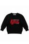Boy's Collar Button Detailed Lettered Sweater - 5