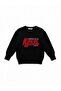 Boy's Collar Button Detailed Lettered Sweater - 6