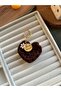 Heart Christmas Knitted Keychain - 3