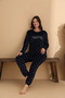 Velvet Midnight Dots Women's Pajama Set - 2